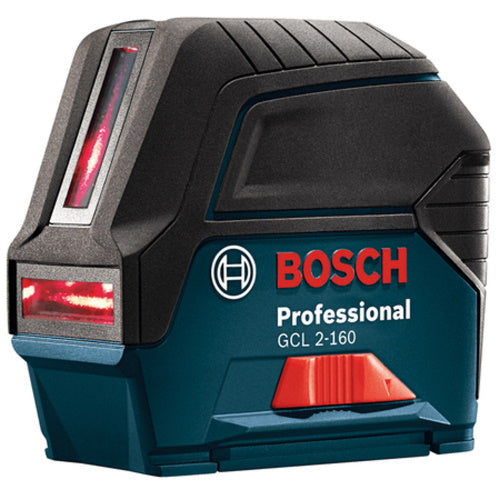 Bosch GCL 2-160 - Self-Leveling Cross-Line Laser with Plumb Points